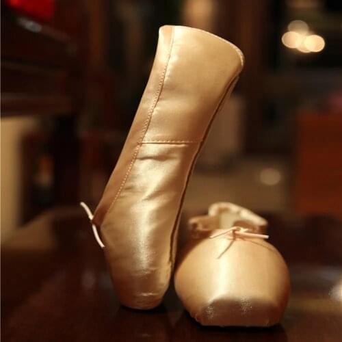 USHINE Pointe Shoes Bandage Ballet Dancing Girl Woman Professional Satin Sponge Dance Silicone Toe Pads