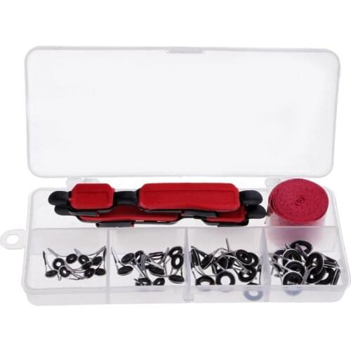 Adjustable Fish Tackle Wheel Reel Seat Deck Rod Guide Sweatband Fishing Equipment Plastic Box