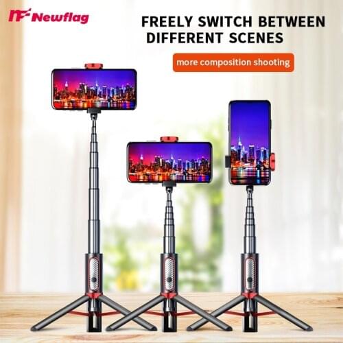 MY202:Newly Upgraded Inteprated Selfie Stick, 3 in 1 Anti-Bracket Monopod Tripod for Phone, Suitable Android IOS Mmartphones