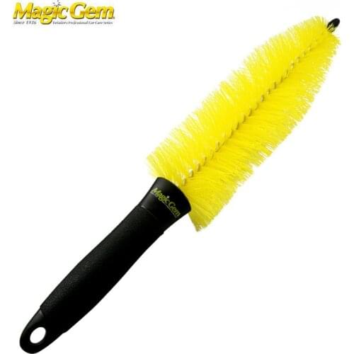 Car Wheel Wash Brush Plastic Handle Soft nylon can bend the brush Vehicle Cleaning Brush Wheel Rims Tire Cleaning Tool