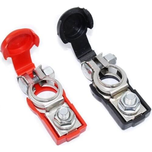 Negative Positive Battery Terminal Heavy Duty Car Vehicle Connector Cable Clamp Preservative Durable For Trucks Auto Accessories