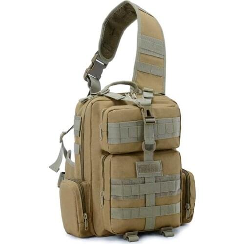 Military Sling Bag Army Tactical Molle Shoulder Backpack Multifunction Hiking Outdoor Camping Hunting Fishing Chest Bag