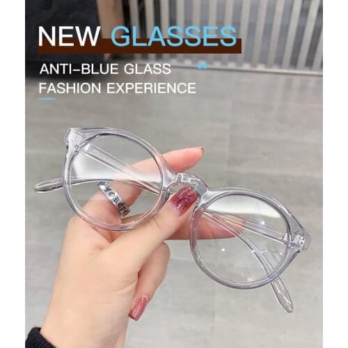 VWKTUUN Round Eye glasses Frames For Men Women Myopia Glasses Frame Anti Blue Light Ray Glasses Reading Computer Eyewear
