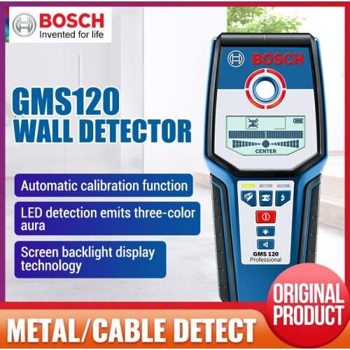 Bosch GMS120 High-precision Wall Detector Professional Measuring Wire / Wood / Copper / Metal / Detection Instrument