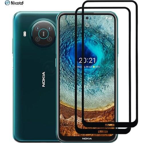 2pcs/lot Full Cover Screen Protector Glass For Nokia X10 X20 Full Glue Tempered Glass Screen Protector For Nokia x20 x10 Glass
