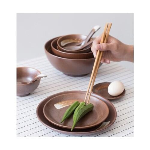 2021 Fashion Japanese Porcelain Bowl Dinnerware Set Home Dishes Retro Creative Tableware Personalized Tableware Bowl Gift Boxes
