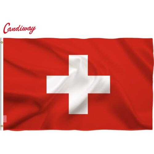 90 x 150cm Helvetic The Switzerland Flag Holland Polyester Swiss Flag High Quality Cheap Price In-kind Shooting NN021