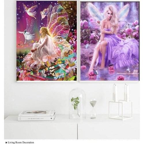 5D DIY Diamond Painting Full Square Drill "Fantasy Butterfly Fairy" Diamond Embroidery Cross Stitch Kits Home Decor Gift
