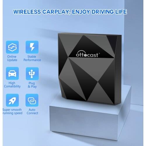Wireless Android Auto adapter on OEM car stereo support Android phone use in 18-21Audi original cars with wired CarPlay