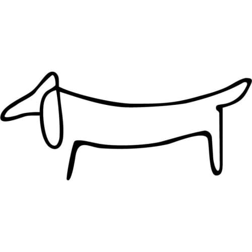 Fuzhen Boutique Decals Exterior Accessories Dachshund Dog Creative Cartoon Window Decoration Car Stickers Decal