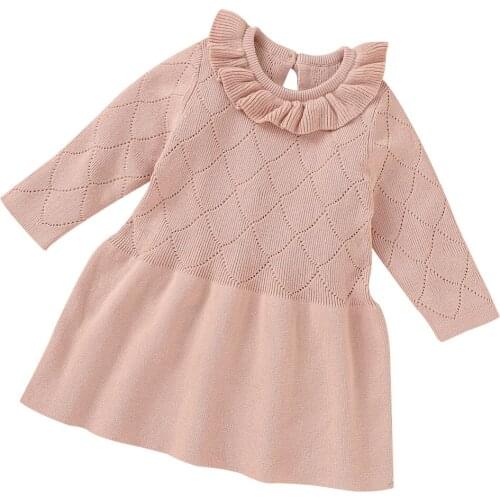 Wedding Baby Dress Baby Girl Birthday Dress Long Sleeve Toddler Girl Winter Clothes Party Kids Vestidos Infant Hollow Dress
