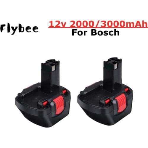 For Bosch 12V 2000mAh PSR 1200 NiCD Battery GSR 12V 2.0AH AHS GSB GSR 12 VE-2 BAT043 BAT045 BAT046 BAT049 BAT120 BAT139