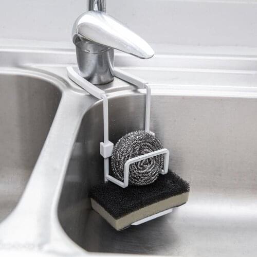 Double Layers Kitchen Supplies Faucet Drain Sink Artifact Sponge Storage Rack Under Sink Shelf