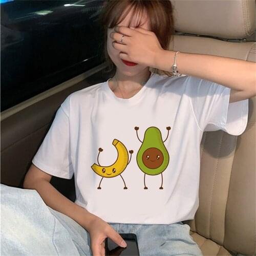 Interesting avocado Print T shirt Women Fashion Tshirt Harajuku Tops Tee Cute Short Sleeve Tshirt Female Tshirts TX5990