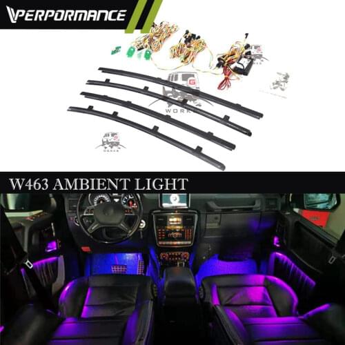 G class w463 door panel ambient lights 12 colors fit for 1990-2018year W463 G63 G65 G500 G350 4X4 car lamp