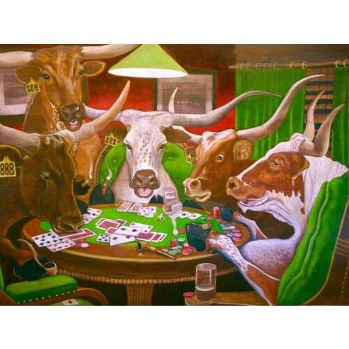 JMINE Div 5D poker cow Full Diamond Painting cross stitch kits art High Quality Animal 3D paint by diamonds