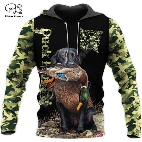 PLstar Cosmos Camo Animal Hunter Dog Pheasant Duck Hunting Tattoo 3DPrint Men/Women Streetwear Harajuku Jacket Funny Hoodies A-2