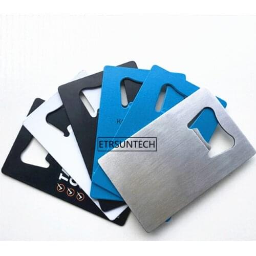 100pcs Multifunction Pocket Card Bottle Credit Beer Opener Gear Multi Wallet Spade Multipurpose Winer Openner