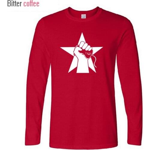 Fashion Cotton Video Game Printed Men T-shirt Winter Autumn Hot Sale Man Casual Trend Long Sleeve T Shirts Plus Size XS-XXL