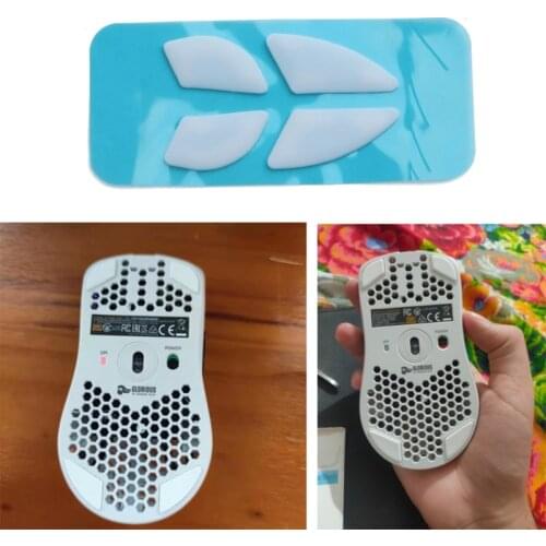 69HA Mouse Feet Tiger Gaming Mouse Skatez Ice Version 1Pack Replacement Mice Feet White for Glorious Model O Odin Mouse