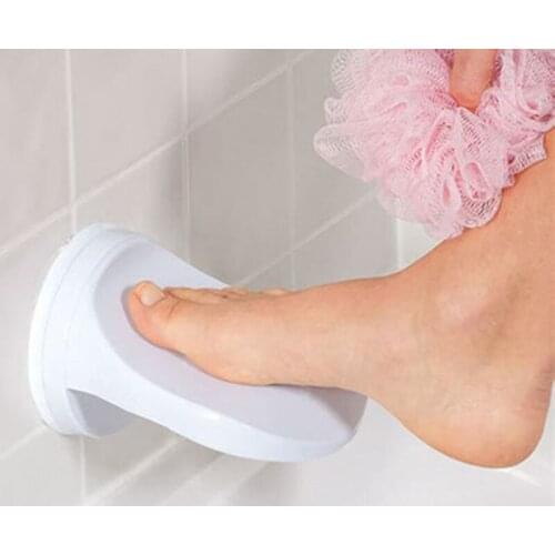 Bathroom Wall-mounted Shower Foot Rest Shaving Leg Step Aid Grip Holder Pedal Step Suction Cup Non Slip Foot Pedal Wash Feet