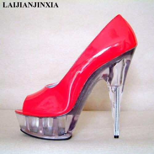 New 15CM high heel dress shoes, model runway shoes, performance Dance Shoes