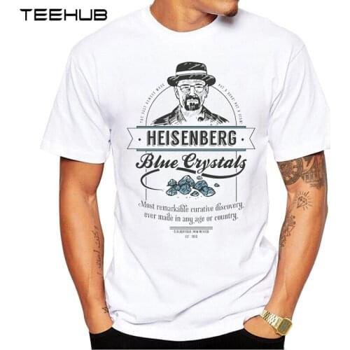 TEEHUB New Arrival 2019 Men Popular Heisenberg Printed T-Shirt Short Sleeve Casual Design T Shirt Hipster Cool Tops