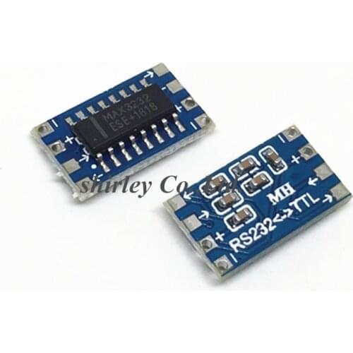 New Mini RS232 to TTL Level Converter Serial Module Board Adapter MAX3232ESE MAX3232 Connector