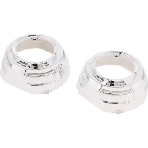 Pair 3.0 Inch HID Bi-Xenon Projector Lens Headlights Shroud Car Headlight Retrofit Cover For Audi Q5