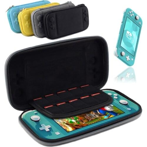 For Nintendo Switch Lite ConsoleSlim Carrying Case Storage Bag Shockproof Travel Case Nylon Fabric + EVA + Plush Cloth 4 Corlor