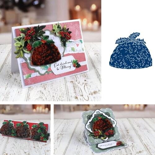 Christmas Pudding Die New Arrival 2021 Metal Cutting Die Scrapbooking DIY Decoration Craft Embossing Stencil Stansmallen Albums