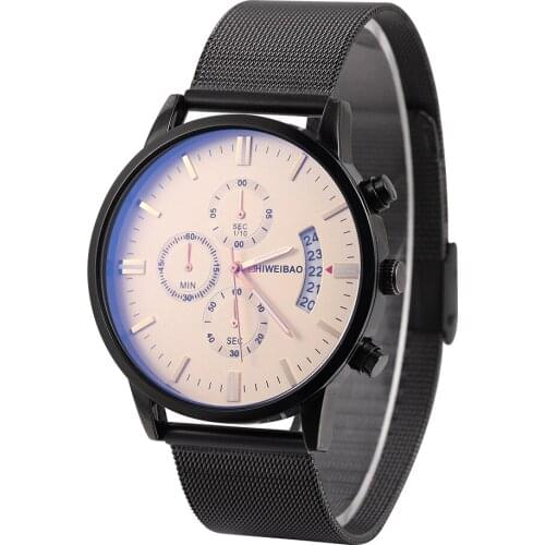 SHI WEI BAO Mens Stainless Steel Watch