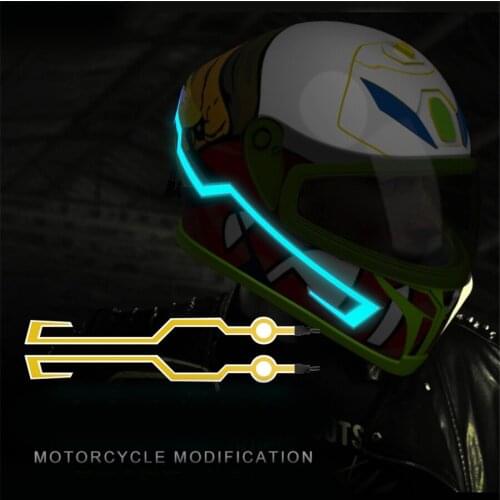Motorcycle Helmet Light Strip Night Signal Light Luminous Strip Modified Motorcycle Helmet light