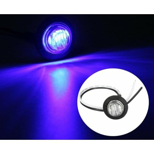 Lamp Marker Lights LED Round Mini Rear Side Truck Waterproof 12V 1W Bullet