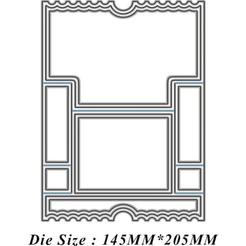Agency Card Box Metal Cutting Dies Cut Die Mold Card Scrapbook Paper Craft Knife Mould Blade Punch Stencils 2021 New
