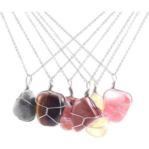 1pcs Natural Stone Quartz Crystal Agates Fluorite Rose Quartzs Amethysts For Jewelry Making Necklace Pendant Jewelry Gift