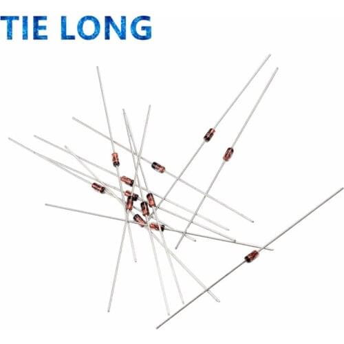 100PCS 1N60 DO-7 1N60P DO-35 Schottky Germanium Diode TV Radio FM Detection