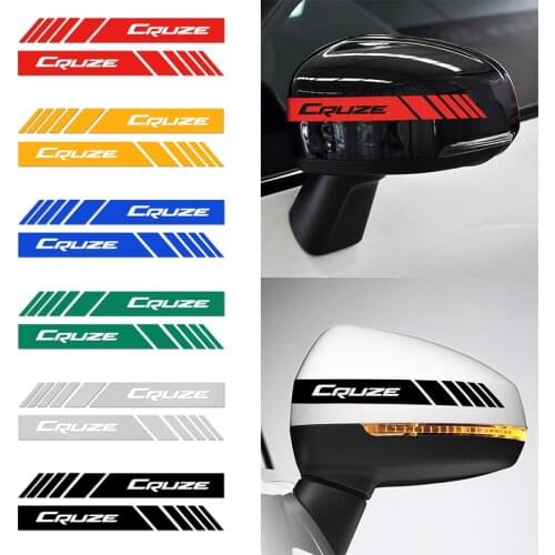 20*2cm Car Rearview Mirror Side Decal Stripe Sticker Vehicle Body Accessories for Chevrolet Cruze 2010-2020