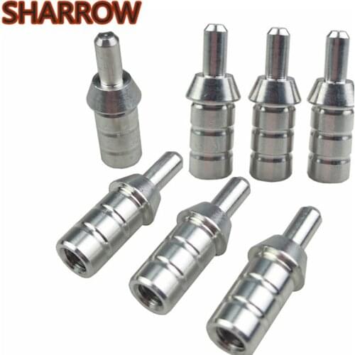 50pcs Archery Arrow Pins Nock Aluminum Adapter for 6.2 Inter Diameter Connect Counterweight For Outdoor Shooting Accessories