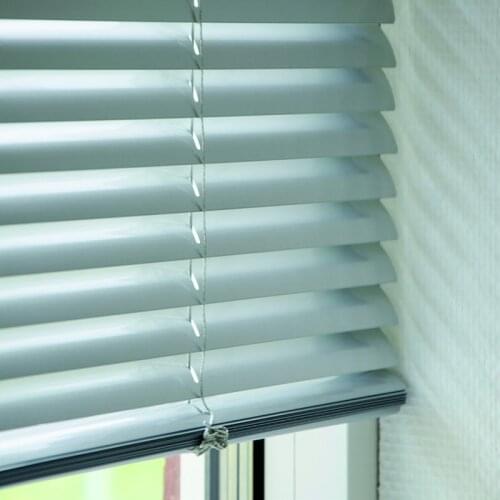 C type slat Aluminum blinds Moisture proof waterproof 25mm Venetian blinds for office /bathroom