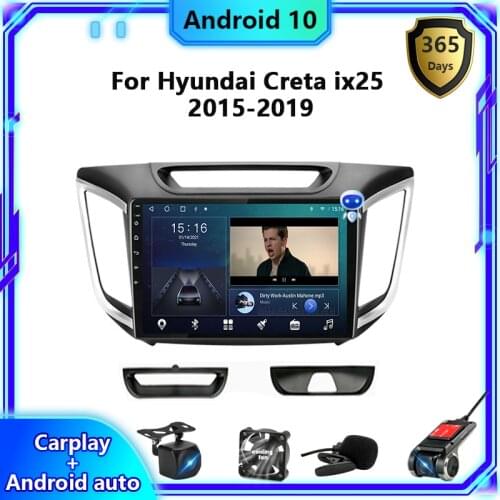 Android 10 2din Car Radio Multimedia video Player Navigation GPS IPS For hyundai Creta ix25 2015 2016 2017 2018 8 core No 2 din