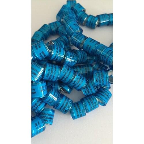 Free shipping 400pc pigeon leg rings bands 2020 with custom information flag year name number on rings