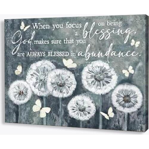 Rustic White Dandelion Canvas Painting Plant Grass Wall Art Posters And Prints Imotivation Landscape Picture Living Room Decor