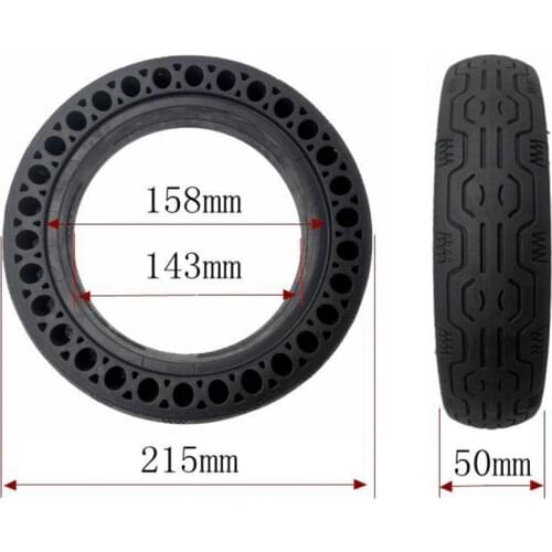 For Xiaomi Mijia MI Pro M365 Electric Scooter Tyre Anti-Explosion Tire Tubeless Hollow Solid Tyre Durable Updated Scooter Wheel