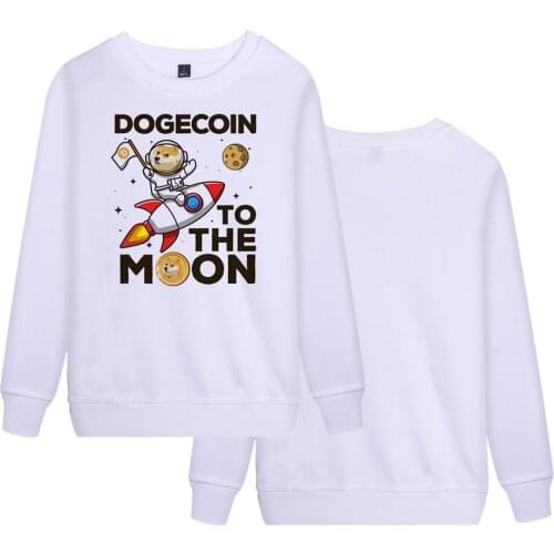 Dogecoin T Shirt Doge Coin Apparel Men Women Fashion Long Sleeve Tops Children T-shirt Popular Parent-child Clothing