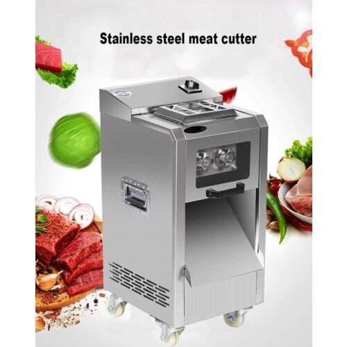 Electric commercial meat slicer Stainless steel slicer Wire cutter Fully automatic Meat grinder Sliced meat dicing machine