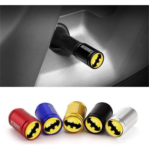 4pcs/lot Bat Car Wheel Tire Valve Dust Caps For Alfa Romeo 159 GT 147 Giulietta Giulia Mito Tyre Air Valve Stem Caps Accessories
