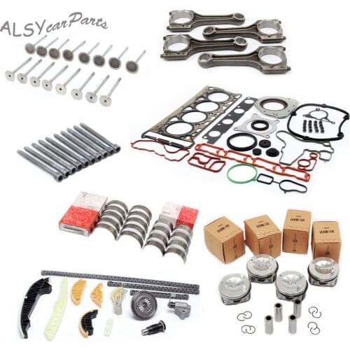 YIMIAOMO OEM 06H107065Bs 2.0T piston assembly and repair kit 21MM and 13-piece sleeve size tile connecting rod valve screw 1400