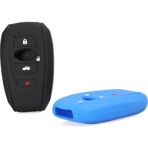 Kutery 10PCS Remote Coloful Silicone Rubber Car Key Cover Case 3 BTN For subaru Legacy impreza forester xv trezia BRZ wrx levorg