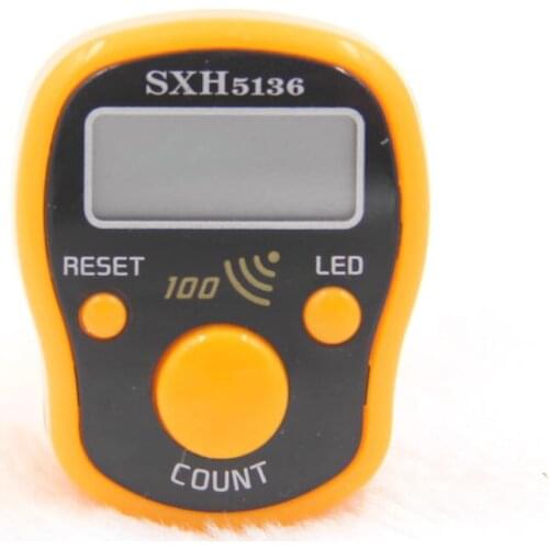 Mini Finger Counter with 100 times Alarm LCD Electronic Digital Tally Counter For Sewing Knitting weave Tool